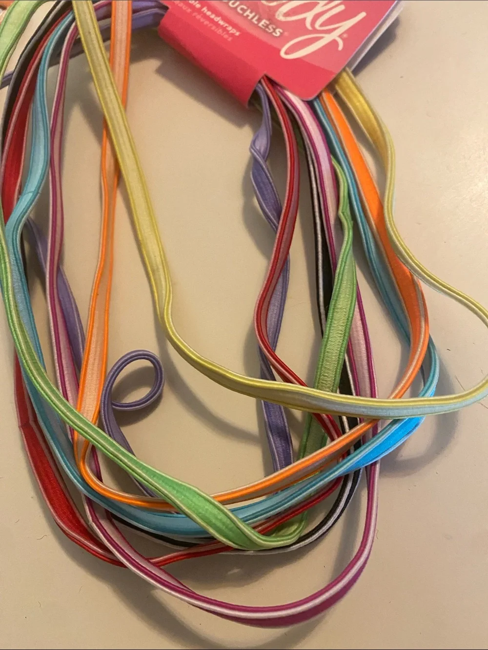 Girl’s Rainbow Headbands, Headwraps, Hair Clips, Bracelet  Set - Multicolor NWT